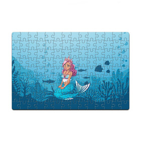 Головоломка Пазл магнитный 126 элементов с принтом Mermaid | Русалка | Русалочка в городе Новоалтайск, полимерный материал с магнитным слоем | 126 деталей, размер изделия —  180*270 мм | mermaid | naiad | nymph | rusalka | ведява | водяница | восточнославянская мифология | дух | лесовица | мифология | морская дева | нимфа | русал | русалии | русалка | русалочка | ундина | фараонка