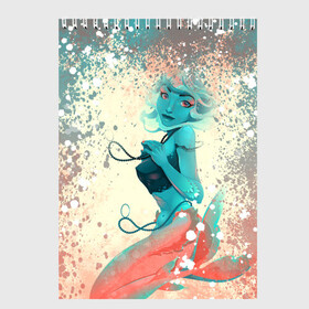 Скетчбук с принтом Русалочка | Mermaid (Z) в городе Новоалтайск, 100% бумага
 | 48 листов, плотность листов — 100 г/м2, плотность картонной обложки — 250 г/м2. Листы скреплены сверху удобной пружинной спиралью | Тематика изображения на принте: mermaid | naiad | nymph | rusalka | ведява | водяница | восточнославянская мифология | дух | лесовица | мифология | морская дева | нимфа | русал | русалии | русалка | русалочка | ундина | фараонка