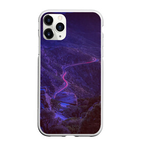 Чехол для iPhone 11 Pro матовый с принтом НЕОНОВАЯ ДОРОГА в городе Новоалтайск, Силикон |  | Тематика изображения на принте: neon | tegunvteg | горы | деревья | дорога | лес | неон | природа | холмы