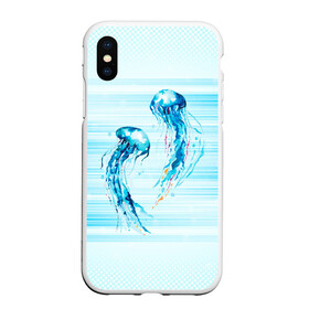 Чехол для iPhone XS Max матовый с принтом Медузы в городе Новоалтайск, Силикон | Область печати: задняя сторона чехла, без боковых панелей | jellyfish | medusa | жители | медуза | медузы | морские | океан