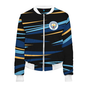 Женский бомбер 3D с принтом МАНЧЕСТЕР СИТИ | MANCHESTER в городе Новоалтайск, 100% полиэстер | застегивается на молнию, по бокам два кармана без застежек, мягкие манжеты, по низу бомбера и на воротнике — эластичная резинка | fc | football | football club | manchester city | sport | манчестер сити | спорт | спортивные | униформа | фк | футбол | футбольный клуб