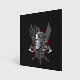 Холст квадратный с принтом Vikings Art в городе Новоалтайск, 100% ПВХ |  | Тематика изображения на принте: viking | vikings | альфред великий | аслауг | викинг | викинги | конунг | лагерта | один | рагнар лодброк | сериал | сериалы | харальд