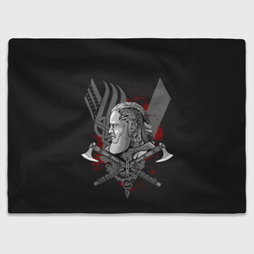 Плед 3D с принтом Vikings Art в городе Новоалтайск, 100% полиэстер | закругленные углы, все края обработаны. Ткань не мнется и не растягивается | viking | vikings | альфред великий | аслауг | викинг | викинги | конунг | лагерта | один | рагнар лодброк | сериал | сериалы | харальд