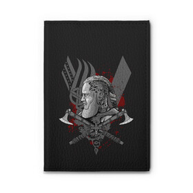 Обложка для автодокументов с принтом Vikings Art в городе Новоалтайск, натуральная кожа |  размер 19,9*13 см; внутри 4 больших “конверта” для документов и один маленький отдел — туда идеально встанут права | viking | vikings | альфред великий | аслауг | викинг | викинги | конунг | лагерта | один | рагнар лодброк | сериал | сериалы | харальд