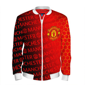 Мужской бомбер 3D с принтом МАНЧЕСТЕР / MANCHESTER UNITED в городе Новоалтайск, 100% полиэстер | застегивается на молнию, по бокам два кармана без застежек, по низу бомбера и на воротнике - эластичная резинка | football | manchester united football club | sport | uefa | английская премьер лига | лига финал | манчестер юнайтед | матч. | спорт | уефа | финал | футбол