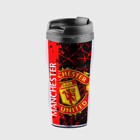 Термокружка-непроливайка с принтом МАНЧЕСТЕР / MANCHESTER UNITED в городе Новоалтайск, внутренняя часть — пищевой пластик, наружная часть — прозрачный пластик, между ними — полиграфическая вставка с рисунком | объем — 350 мл, герметичная крышка | Тематика изображения на принте: football | manchester united football club | sport | uefa | английская премьер лига | лига финал | манчестер юнайтед | матч. | спорт | уефа | финал | футбол