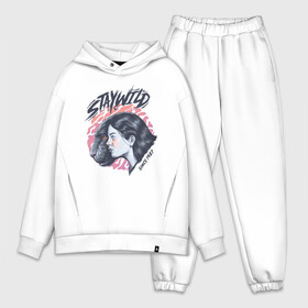Мужской костюм хлопок OVERSIZE с принтом Девушка   пантера StayWild в городе Новоалтайск,  |  | 1987 | staywild | восход | девушка | девушка   пантера | закат | зверь | пантера | солнце | хищник