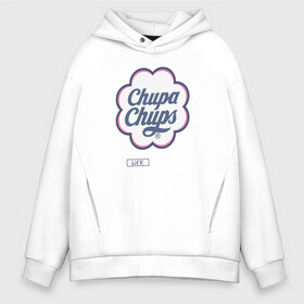 Мужское худи Oversize хлопок с принтом Chupa Chups в городе Новоалтайск, френч-терри — 70% хлопок, 30% полиэстер. Мягкий теплый начес внутри —100% хлопок | боковые карманы, эластичные манжеты и нижняя кромка, капюшон на магнитной кнопке | chupa chups | lick | леденец | чупа чупс | чупик | чупс | чупсик