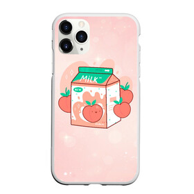 Чехол для iPhone 11 Pro Max матовый с принтом Персиковое молоко в коробке в городе Новоалтайск, Силикон |  | еда | коробка | молоко | молочко | персик | персиковое молоко