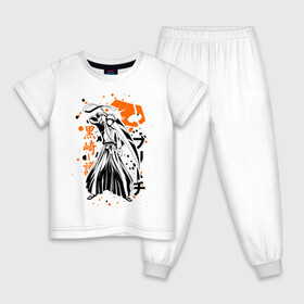 Детская пижама хлопок с принтом Ичиго Куросаки, Bleach в городе Новоалтайск, 100% хлопок |  брюки и футболка прямого кроя, без карманов, на брюках мягкая резинка на поясе и по низу штанин
 | bleach | hollow | ichigo | аниме | блич | ичиго куросаки | манга | маска | пустой