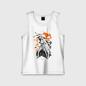 Детская майка хлопок с принтом Ичиго Куросаки, Bleach в городе Новоалтайск,  |  | bleach | hollow | ichigo | аниме | блич | ичиго куросаки | манга | маска | пустой