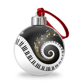 Ёлочный шар МУЗЫКАЛЬНЫЙ УЗОР