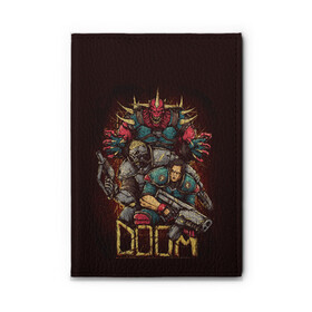 Обложка для автодокументов с принтом DOOM в городе Новоалтайск, натуральная кожа |  размер 19,9*13 см; внутри 4 больших “конверта” для документов и один маленький отдел — туда идеально встанут права | blood | cybersport | demons | doom | eternal | game | monster | pc | playstation | shooting | демоны | дум | игры | киперспорт | кровь | монстры | стрелялки | шутер
