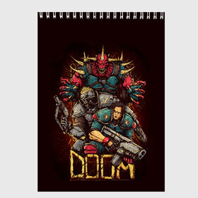 Скетчбук с принтом DOOM в городе Новоалтайск, 100% бумага
 | 48 листов, плотность листов — 100 г/м2, плотность картонной обложки — 250 г/м2. Листы скреплены сверху удобной пружинной спиралью | blood | cybersport | demons | doom | eternal | game | monster | pc | playstation | shooting | демоны | дум | игры | киперспорт | кровь | монстры | стрелялки | шутер