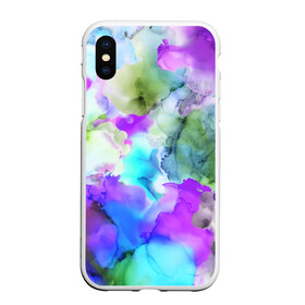 Чехол для iPhone XS Max матовый с принтом Акварельная краска в городе Новоалтайск, Силикон | Область печати: задняя сторона чехла, без боковых панелей | abstract | art | casual | gradient | summer | texture | watercolor | абстракция | акварель | брызги красок | градиент | краски | лето | повседневный стиль | пятна | разводы красок | разноцветные разводы | текстура | узор