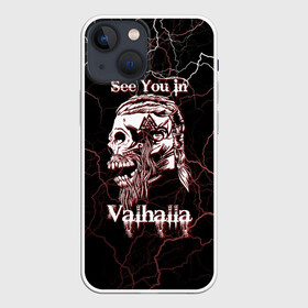 Чехол для iPhone 13 mini с принтом Ragnarr в городе Новоалтайск,  |  | Тематика изображения на принте: odin | odinn | see you in valhalla | viking | vikings | вальхала | вальхалла | викинг | викинги | до встречи в вальхалле | кельт | кельтский узор | лик | один | рагнар | рагнар лодброк | символ | символ викингов | символика