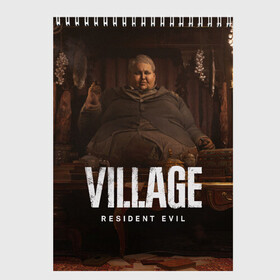 Скетчбук с принтом RESIDENT EVIL VILLAGE в городе Новоалтайск, 100% бумага
 | 48 листов, плотность листов — 100 г/м2, плотность картонной обложки — 250 г/м2. Листы скреплены сверху удобной пружинной спиралью | Тематика изображения на принте: resident evil | resident evil 8 village | village | вампиры | димитреску | леди | резидент | эвил