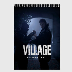 Скетчбук с принтом RESIDENT EVIL VILLAGE в городе Новоалтайск, 100% бумага
 | 48 листов, плотность листов — 100 г/м2, плотность картонной обложки — 250 г/м2. Листы скреплены сверху удобной пружинной спиралью | Тематика изображения на принте: resident evil | resident evil 8 village | village | вампиры | димитреску | леди | резидент | эвил