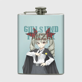 Фляга с принтом Girls und Panzer в городе Новоалтайск, металлический корпус | емкость 0,22 л, размер 125 х 94 мм. Виниловая наклейка запечатывается полностью | Тематика изображения на принте: darjeeling | girls und panzer | girls und panzer правда | дарджилинг | девочки и танки | девушки и танки | катюша | нисидзуми михо | правда | танки