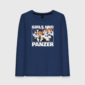 Женский лонгслив хлопок с принтом Girls und Panzer Удильщик в городе Новоалтайск, 100% хлопок |  | darjeeling | girls und panzer | girls und panzer правда | дарджилинг | девочки и танки | девушки и танки | катюша | нисидзуми михо | правда | танки