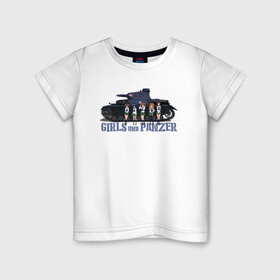Детская футболка хлопок с принтом Girls und Panzer Oarai в городе Новоалтайск, 100% хлопок | круглый вырез горловины, полуприлегающий силуэт, длина до линии бедер | darjeeling | girls und panzer | girls und panzer правда | дарджилинг | девочки и танки | девушки и танки | катюша | нисидзуми михо | правда | танки