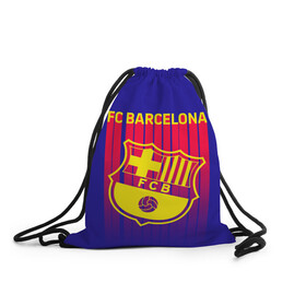 Рюкзак-мешок 3D с принтом FC BARCELONA ФК БАРСЕЛОНА в городе Новоалтайск, 100% полиэстер | плотность ткани — 200 г/м2, размер — 35 х 45 см; лямки — толстые шнурки, застежка на шнуровке, без карманов и подкладки | Тематика изображения на принте: barca | fc barcelona | football | sport | uefa | английская премьер лига. | барса | лига финал | матч | спорт | уефа | финал | фк барселона | футбол