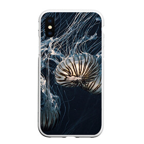 Чехол для iPhone XS Max матовый с принтом Рисунок медуза в городе Новоалтайск, Силикон | Область печати: задняя сторона чехла, без боковых панелей | medusa | арт | животные | медузы | рисунок | рыбы | щупальца