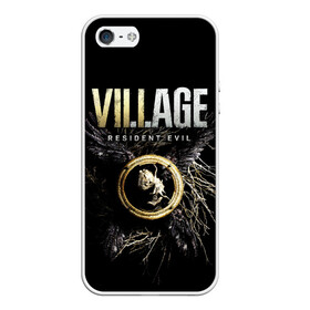 Чехол для iPhone 5/5S матовый с принтом Resident Evil Village в городе Новоалтайск, Силикон | Область печати: задняя сторона чехла, без боковых панелей | Тематика изображения на принте: resident evil village | деревня | игры | итан уинтерс | крылья | обитиель зла | перья | ужасы