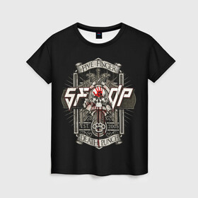Женская футболка 3D с принтом Five Finger Death Punch в городе Новоалтайск, 100% полиэфир ( синтетическое хлопкоподобное полотно) | прямой крой, круглый вырез горловины, длина до линии бедер | 5fdp | ffdp | five finger death punch | metal | music | rock | альтернатива | группы | метал | музыка | музыкальная группа | рок | рок музыка | хеви метал