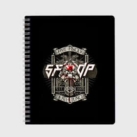 Тетрадь с принтом Five Finger Death Punch в городе Новоалтайск, 100% бумага | 48 листов, плотность листов — 60 г/м2, плотность картонной обложки — 250 г/м2. Листы скреплены сбоку удобной пружинной спиралью. Уголки страниц и обложки скругленные. Цвет линий — светло-серый
 | 5fdp | ffdp | five finger death punch | metal | music | rock | альтернатива | группы | метал | музыка | музыкальная группа | рок | рок музыка | хеви метал