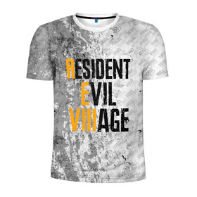 Мужская футболка 3D спортивная с принтом RESIDENT EVIL VILLAGE | ГРАНЖ в городе Новоалтайск, 100% полиэстер с улучшенными характеристиками | приталенный силуэт, круглая горловина, широкие плечи, сужается к линии бедра | Тематика изображения на принте: horror | lady dimitrescu | resident evil | resident evil 8 | village | демитреска | деревня | димитреску | леди димитреска | обитель зла | резидент эвил | ресидент евил | хоррор