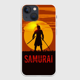 Чехол для iPhone 13 mini с принтом САМУРАЙ в городе Новоалтайск,  |  | samurai | бусидо | военные | дайсё | закат | самурай | феодал | япония
