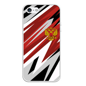 Чехол для iPhone 5/5S матовый с принтом РОССИЯ RUSSIA RED в городе Новоалтайск, Силикон | Область печати: задняя сторона чехла, без боковых панелей | abstraction | flag | geometry | paints | russia | stripes | texture | абстракция | брызги | геометрия | герб россии | краски | неон | неоновый | рашка | родина | россия | соты | текстура | триколор | флаг | флаг россии