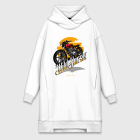 Платье-худи хлопок с принтом WILD HORSE MOTO в городе Новоалтайск,  |  | bike | biker | cool | helmet | moto | motorbike | motorbikes | motorcycle | racer | rider | sport bike | байк | байкер | байкерам | байкеру | гонщик | мото | мотор | мотоцикл | спортбайк
