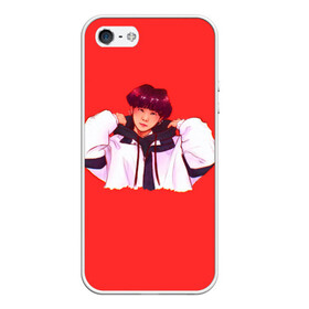 Чехол для iPhone 5/5S матовый с принтом Suga Red в городе Новоалтайск, Силикон | Область печати: задняя сторона чехла, без боковых панелей | Тематика изображения на принте: bts | pop | битиэс | бтс | ви | джей хоуп | джонгук | корейцы | музыка | поп | попса | рм | чимин | чин сюги