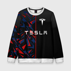 Детский свитшот 3D с принтом TESLA MOTORS ТЕСЛА в городе Новоалтайск, 100% полиэстер | свободная посадка, прямой крой, мягкая тканевая резинка на рукавах и понизу свитшота | Тематика изображения на принте: brand | car | elon mask | s3xy | tesla | авто | бренд | илон | илон маск | маск | машина | тесла | электрокар