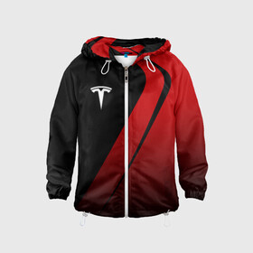 Детская ветровка 3D с принтом TESLA MOTORS ТЕСЛА в городе Новоалтайск, 100% полиэстер | подол и капюшон оформлены резинкой с фиксаторами, по бокам два кармана без застежек, один потайной карман на груди | Тематика изображения на принте: brand | car | elon mask | s3xy | tesla | авто | бренд | илон | илон маск | маск | машина | тесла | электрокар