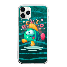 Чехол для iPhone 11 Pro матовый с принтом Рыбка Hello в городе Новоалтайск, Силикон |  | fish | hello | water | вода | море | морское | привет | прикол | рыба | рыбка | смешная