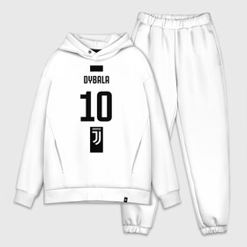 Мужской костюм хлопок OVERSIZE с принтом Dybala 10 номер на груди Juventus в городе Новоалтайск,  |  | 10 | ac milan | champions | fifa | juve | juventus | juvi | paulo dybala | soccer | uefa | дубала | лига чемпионов | номер | пауло дибала | сборная аргентины | спорт | уефа | фифа | фк | футбол | футболист | футбольный клуб | 