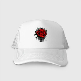 Кепка тракер с сеткой с принтом Красная Роза Red Rose в городе Новоалтайск, трикотажное полотно; задняя часть — сетка | длинный козырек, универсальный размер, пластиковая застежка | flower | flowers | green | nature | pattern | red | rose | roses | spring | summer | весна | зеленый | краски | красная | лето | листва | листья | паттерн | природа | роза | розы | узор | фауна | флора | цветок | цветы
