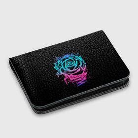 Картхолдер с принтом с принтом Неоновая Роза Neon Rose в городе Новоалтайск, натуральная матовая кожа | размер 7,3 х 10 см; кардхолдер имеет 4 кармана для карт; | Тематика изображения на принте: flower | flowers | green | nature | neon | pattern | red | rose | roses | spring | summer | весна | зеленый | краски | красная | лето | листва | листья | неон | неоновая | паттерн | природа | роза | розы | узор | фауна | флора | цветок | цветы
