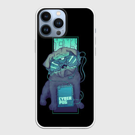 Чехол для iPhone 13 Pro Max с принтом Cyber Pubg | Кибер Мопс в городе Новоалтайск,  |  | 2077 | animal | cyber | cyberpunk | dog | future | neon | pug | technology | будущее | животное | кибер | микросхема | мопс | нейроны | неон | очки | пес | свечение | собака | технологии | шлем