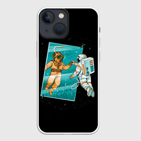 Чехол для iPhone 13 mini Параллельный Мир: в городе Новоалтайск, | | astronaut | galaxy | mirror | ocean | sea | space | stars | water | window | world | аквалангист | астронавт | вода | водоросли | галактика | глубина | дно | звезды | зеркало | космонавт | космос | мир | море | океан | окно | параллельный
