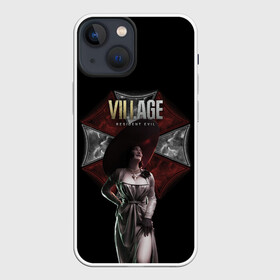 Чехол для iPhone 13 mini с принтом Resident Evil. Lady Dimitrescu в городе Новоалтайск,  |  | alcina | biohazard | dimitrescu | ethan | evil | horror | resident | romania | survival | vampire | village | winters | альсина | вампир | выживание | димитреску | зла | итан | обитель | румыния | ужас | уинтерс