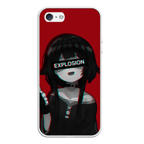 Чехол для iPhone 5/5S матовый с принтом Megumin Konosuba Мегумин в городе Новоалтайск, Силикон | Область печати: задняя сторона чехла, без боковых панелей | konosuba | megumin | богиня благословляет этот прекрасный мир. | коносуба | мегумин