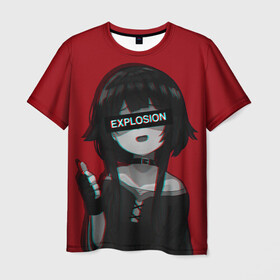 Мужская футболка 3D с принтом Megumin Konosuba Мегумин в городе Новоалтайск, 100% полиэфир | прямой крой, круглый вырез горловины, длина до линии бедер | konosuba | megumin | богиня благословляет этот прекрасный мир. | коносуба | мегумин