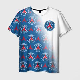 Мужская футболка 3D с принтом ФК ПСЖ PARIS SAINT GERMAIN в городе Новоалтайск, 100% полиэфир | прямой крой, круглый вырез горловины, длина до линии бедер | fifa. | football | paris saint germain football club | psg | sport | uefa | английская премьер лига | лига финал | матч | спорт | уефа | финал | фифа | фк парии сен жермен | фк псж | футбол