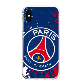 Чехол для iPhone XS Max матовый с принтом ФК ПСЖ FC PSG PARIS SG в городе Новоалтайск, Силикон | Область печати: задняя сторона чехла, без боковых панелей | fifa. | football | paris saint germain football club | psg | sport | uefa | английская премьер лига | лига финал | матч | спорт | уефа | финал | фифа | фк парии сен жермен | фк псж | футбол