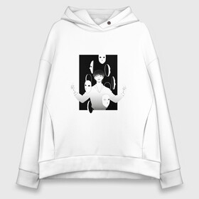 Женское худи Oversize хлопок с принтом V whith masks в городе Новоалтайск, френч-терри — 70% хлопок, 30% полиэстер. Мягкий теплый начес внутри —100% хлопок | боковые карманы, эластичные манжеты и нижняя кромка, капюшон на магнитной кнопке | bts | pop | битиэс | бтс | ви | джей хоуп | джонгук | корейцы | музыка | поп | попса | рм | чимин | чин сюги