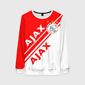 Женский свитшот 3D с принтом FC AJAX AMSTERDAM / ФК АЯКС в городе Новоалтайск, 100% полиэстер с мягким внутренним слоем | круглый вырез горловины, мягкая резинка на манжетах и поясе, свободная посадка по фигуре | ajax amsterdam | fifa | football | football club. | sport | uefa | английская премьер лига | аякс амстердам | лига финал | матч | спорт | уефа | финал | фифа | футбол | футбольный клуб